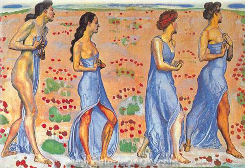 Ferdinand Hodler, Sentiment Fine Art Reproduction Oil Painting