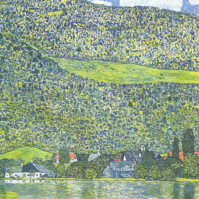 Gustave Klimt, Litzberg on the Attersee Fine Art Reproduction Oil Painting