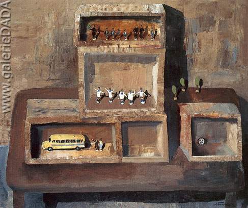 Ignacio Iturria, Sofa Amarillo Fine Art Reproduction Oil Painting