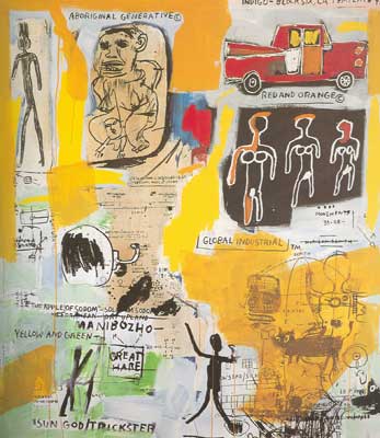 Jean-Michel Basquiat, Self-Portrait as a Heel Part Two Fine Art Reproduction Oil Painting