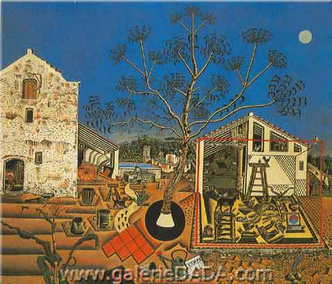 Joan Miro, A Dew Drop Falling Fine Art Reproduction Oil Painting