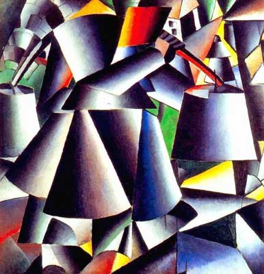 Kasimar Malevich, Untitled (Man Running) Fine Art Reproduction Oil Painting