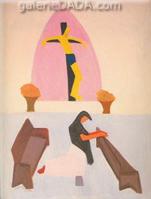 Milton Avery, Tangerine Moon and Wine Dark Sea Fine Art Reproduction Oil Painting