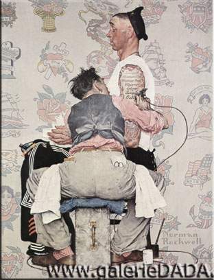 Norman Rockwell, The Clock Mender Fine Art Reproduction Oil Painting