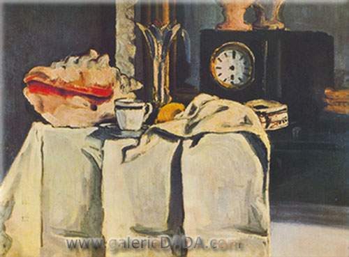 Paul Cezanne, The Black Clock Fine Art Reproduction Oil Painting