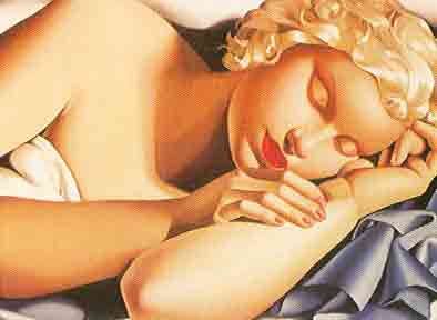 Tamara de Lempicka, Calla Lily Fine Art Reproduction Oil Painting