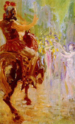 Walter Kuhn, Theatre Scene Fine Art Reproduction Oil Painting