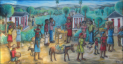 Wilson Bigaud, Adam and Eve  Fine Art Reproduction Oil Painting