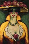 Kees van Dongen, Woman with Flowered Hat Fine Art Reproduction Oil Painting