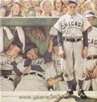 Norman Rockwell, The Dugout Fine Art Reproduction Oil Painting