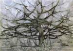 Piet Mondrian, The Gray Tree Fine Art Reproduction Oil Painting